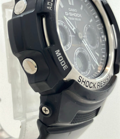 CASIO 腕時計 G-SHOCK ソーラー ブラック AWG-100 メンズ カシオ