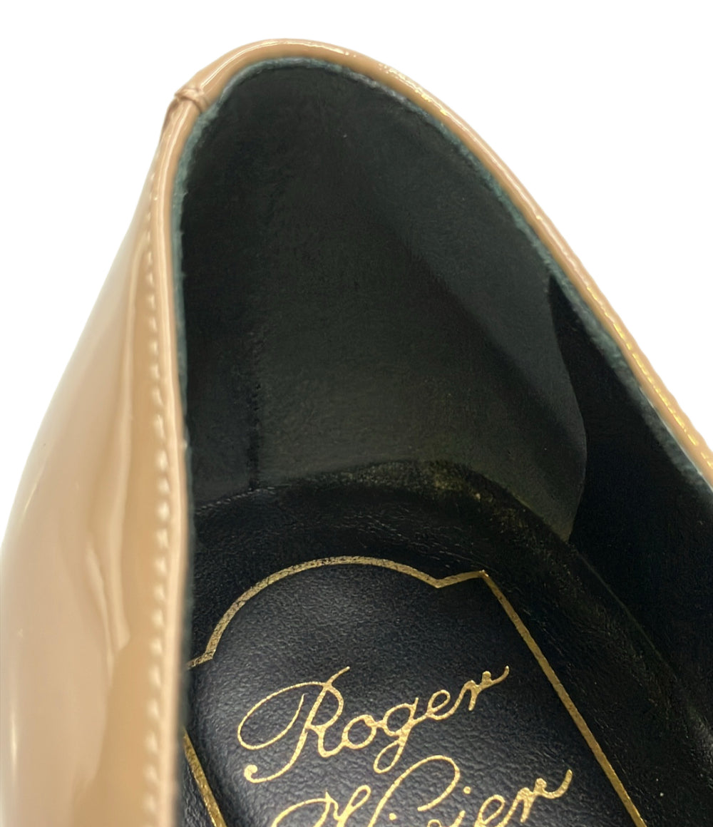 Roger Vivier スクウェアトゥエナメルパンプス レディース SIZE 38 1/2 ロジェヴィヴィエ