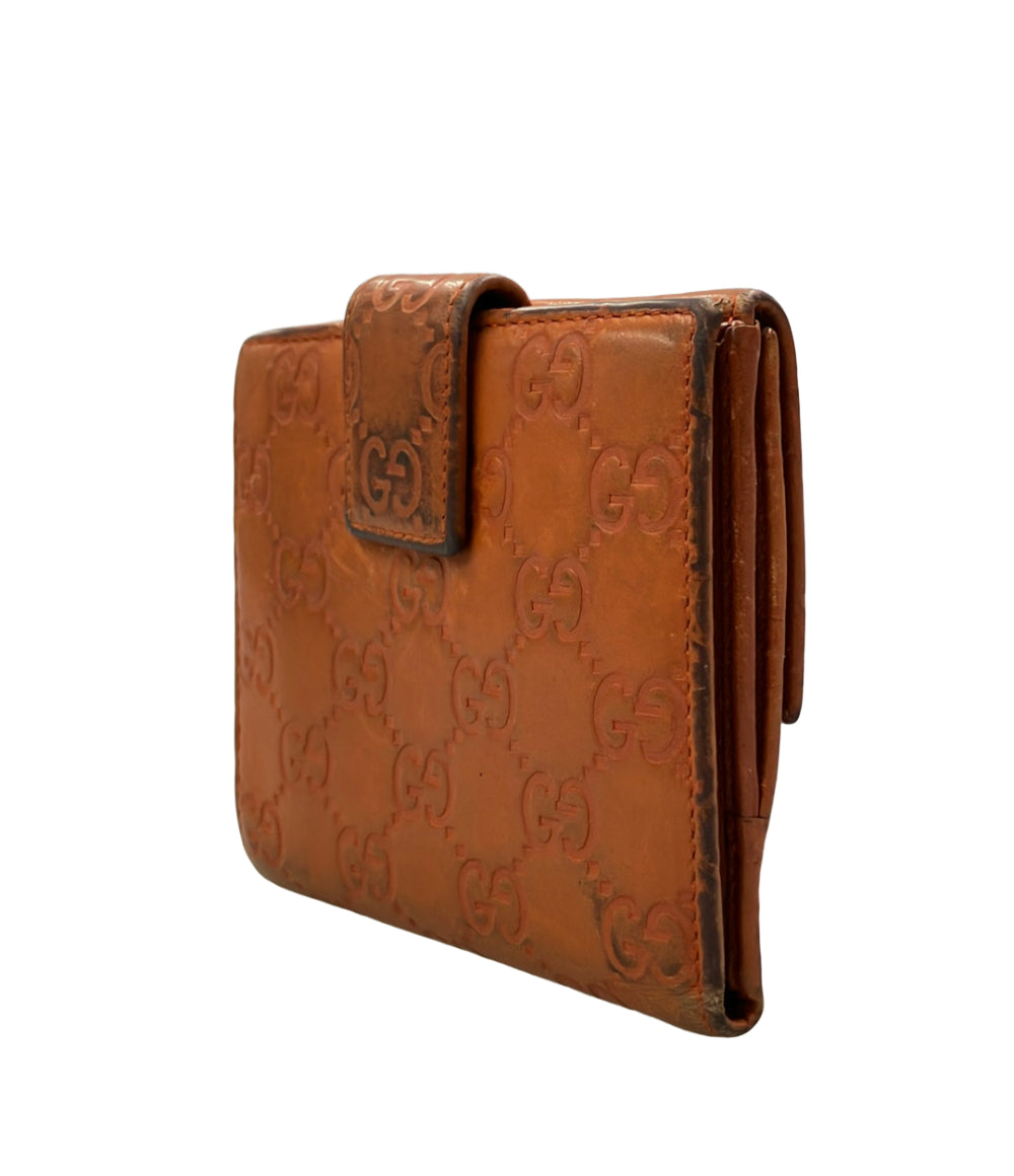 GUCCI ダブルホック 二つ折り財布 グッチシマ 257015 493075 レディース グッチ