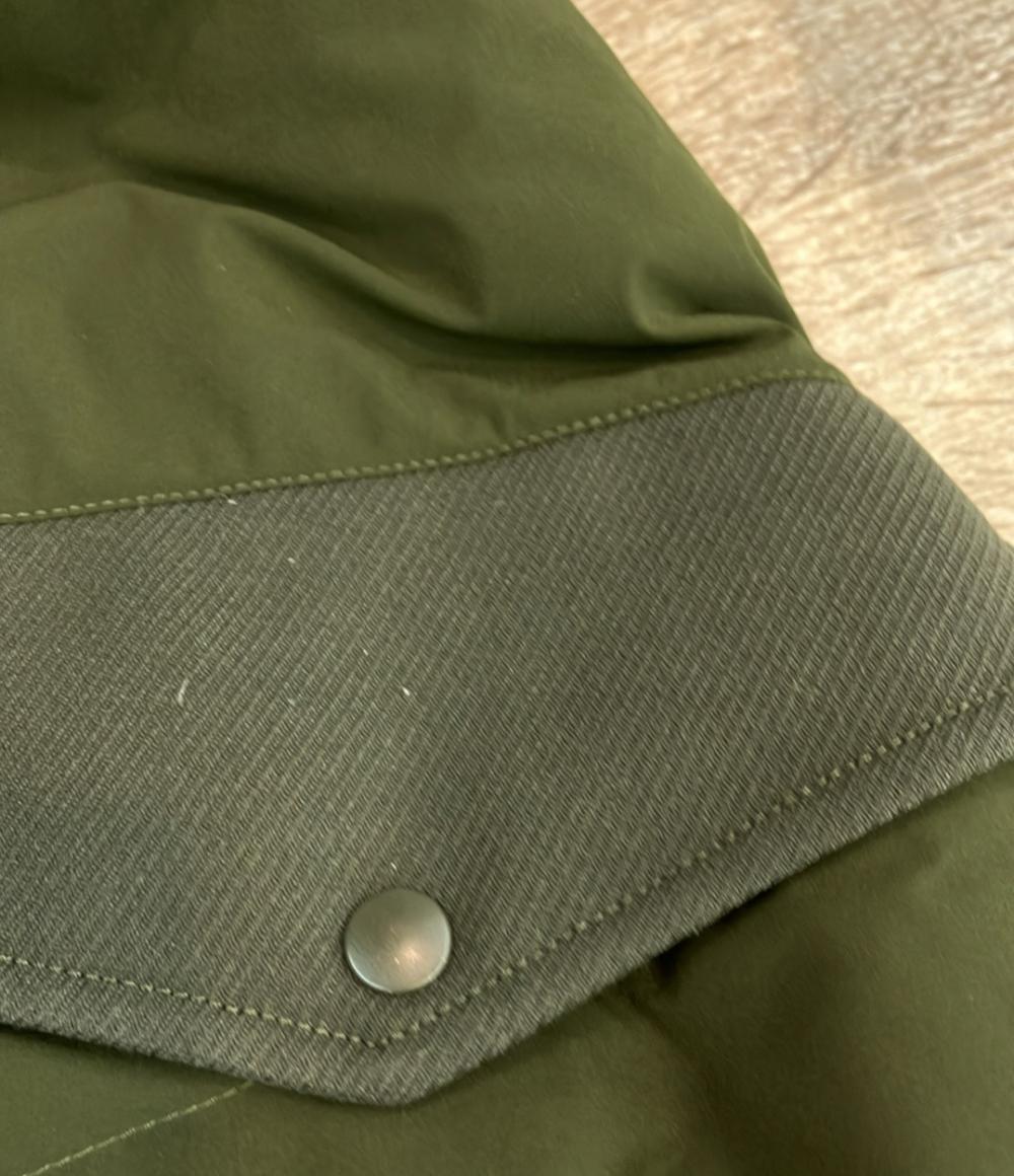 FRED PERRY ロングダウンコート パデッド ミリタリー 風 ローレルリース刺繍 ジップアップ スナップボタン F6304 メンズ SIZE UK10 (M)