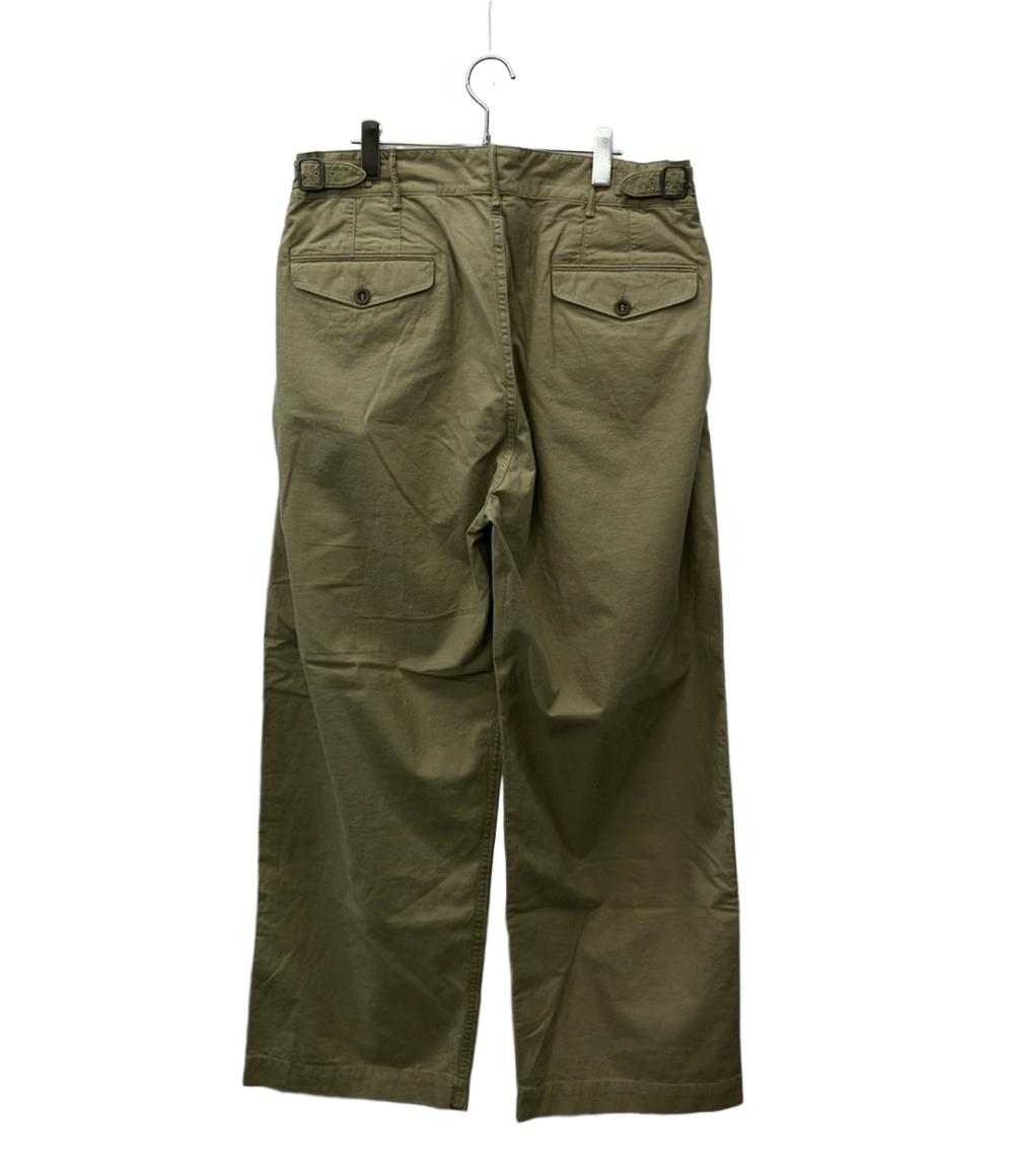 DOUBLE RL RALPH LAUREN コットンパンツ 2タック ミリタリーパンツ  サイドアジャスター  アメリカンカジュアル 782943804001 メンズ SIZE W36 L32