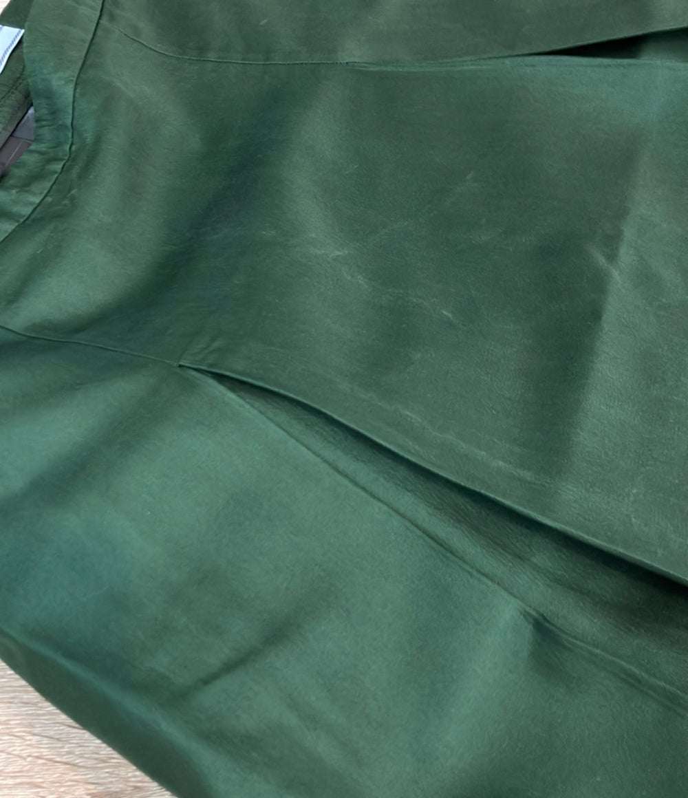 PRADA プリーツフレアスカート グリーンカラー 2017年 レディース SIZE 38 (M) プラダ