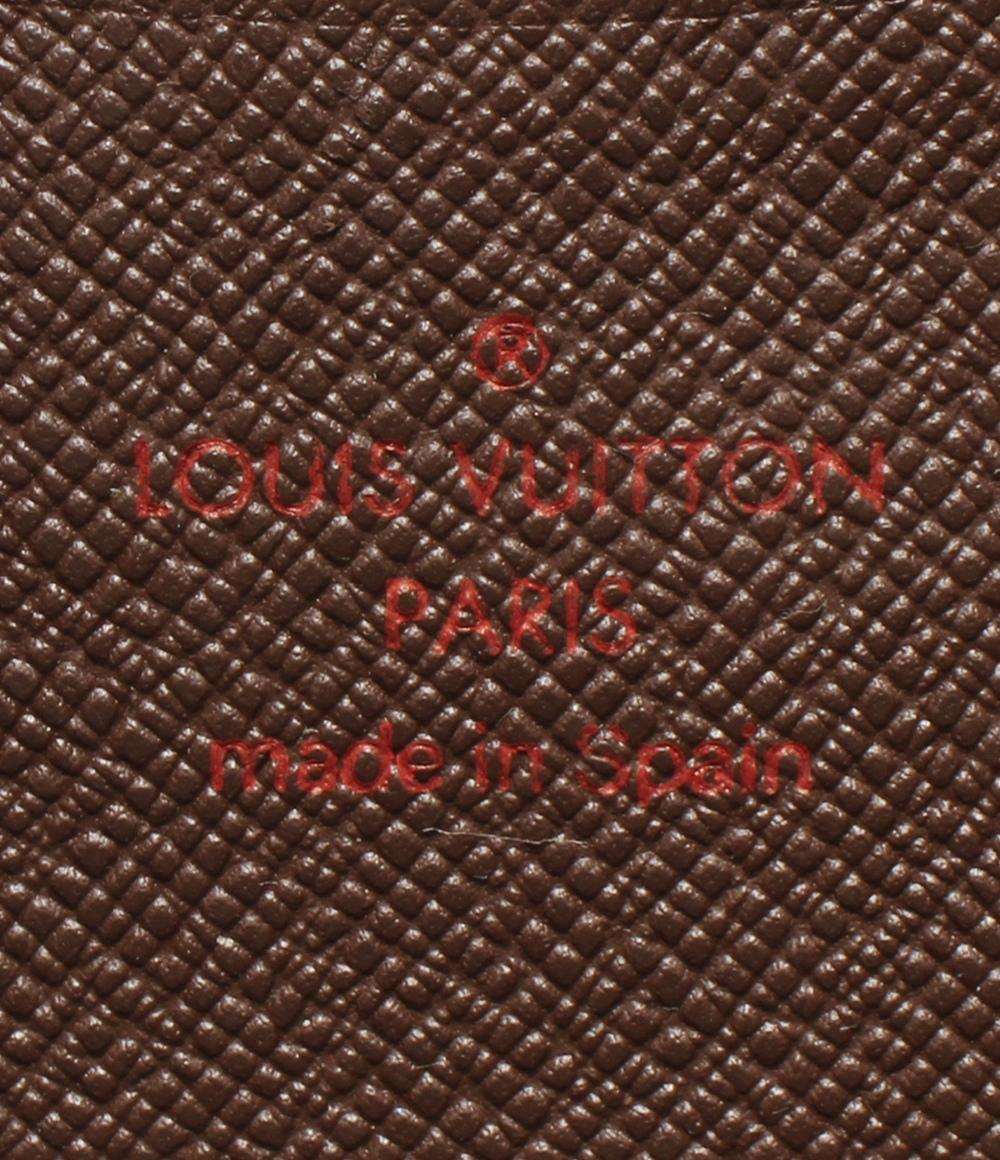 LOUIS VUITTON ラウンドファスナー長財布 ポルトモネジップ ダミエ