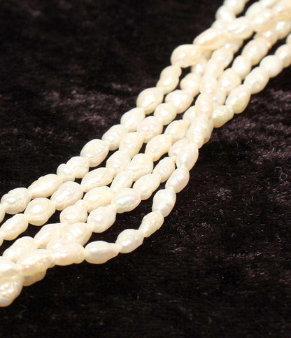 美品 5連ネックレス 淡水パール レディース