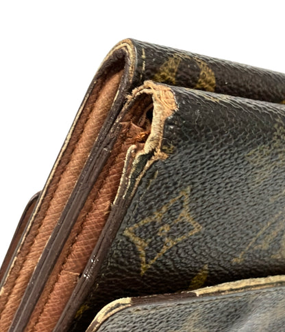 訳あり LOUIS VUITTON 二つ折り財布 Wホック ポルト モネ ビエ カルト クレディ モノグラム M61652 メンズ レディース ルイ・ヴィトン