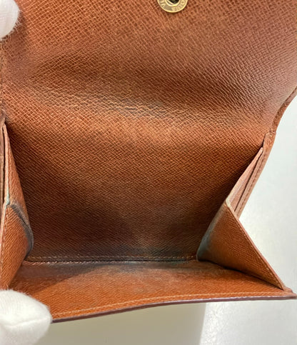 LOUIS VUITTON ダブルホック 二つ折り財布 ポルトモネ ビエ カルトクレディ モノグラム M61652 レディース ルイ・ヴィトン