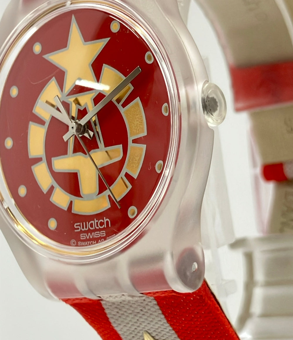 Swatch 腕時計 007コラボ ゲオルギー・コスコフモデル クオーツ レッド メンズ スウォッチ