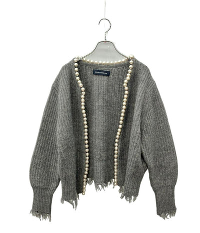 MADISON BLUE 長袖 ニット カーディガン パール レディース SIZE S マディソンブルー
