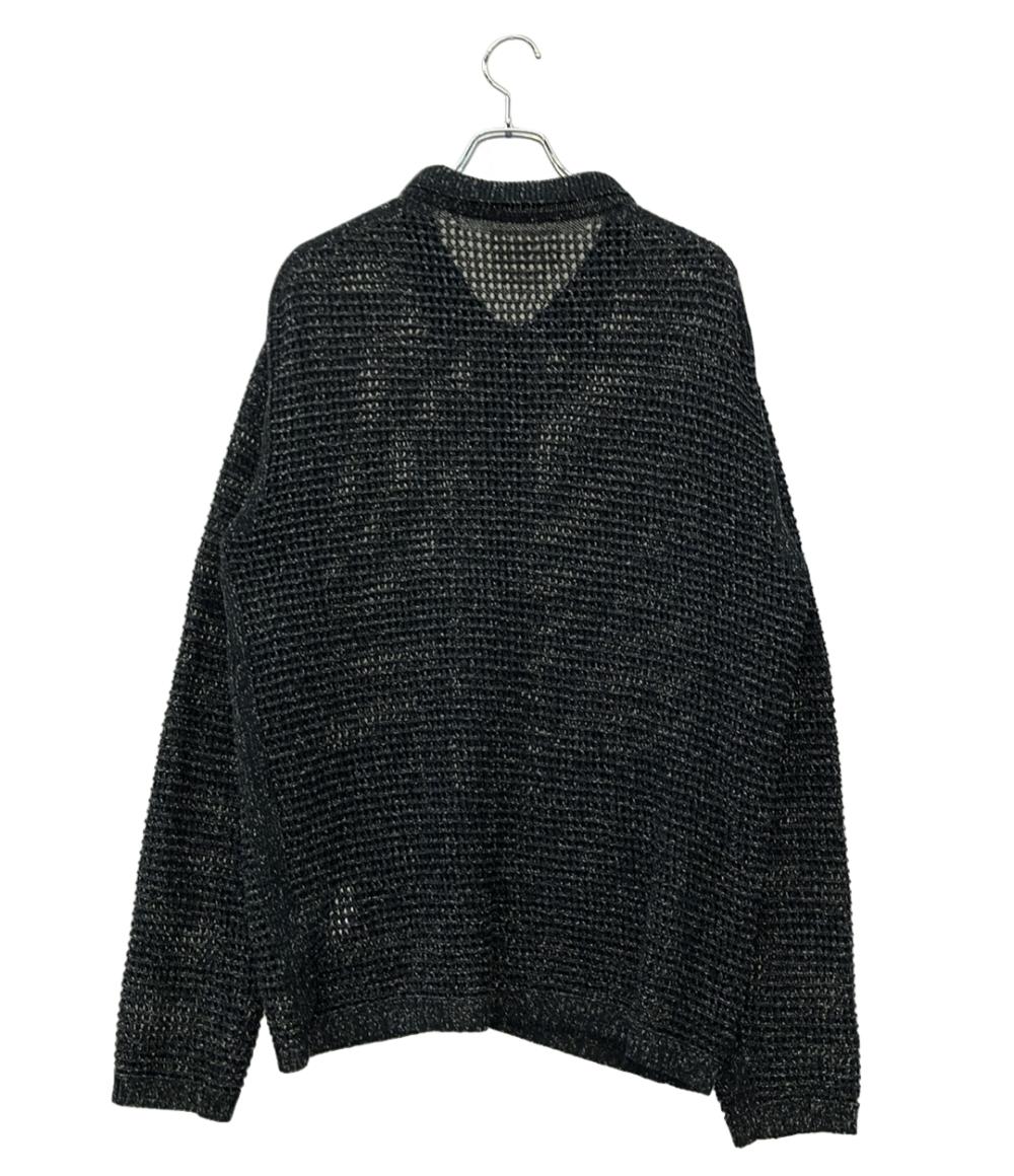 YOKE 長袖カーディガン 25SS メッシュ編み MESH KNITTED SHIRT CARDIGAN YK25SS0956S メンズ SIZE 3 (L) ヨーク