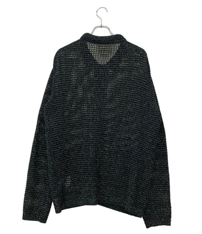 YOKE 長袖カーディガン 25SS メッシュ編み MESH KNITTED SHIRT CARDIGAN YK25SS0956S メンズ SIZE 3 (L) ヨーク