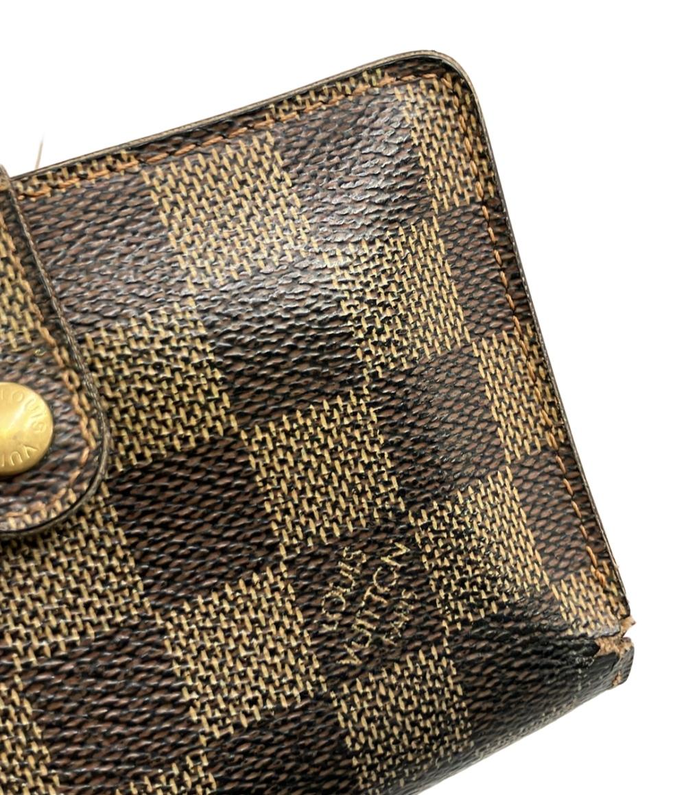 LOUIS VUITTON 二つ折り財布 ポルトモネ ビエ ヴィエノワ ダミエ エベヌ N61663 レディース ルイ・ヴィトン