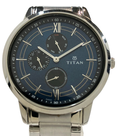 TITAN 腕時計 クオーツ ブルー メンズ