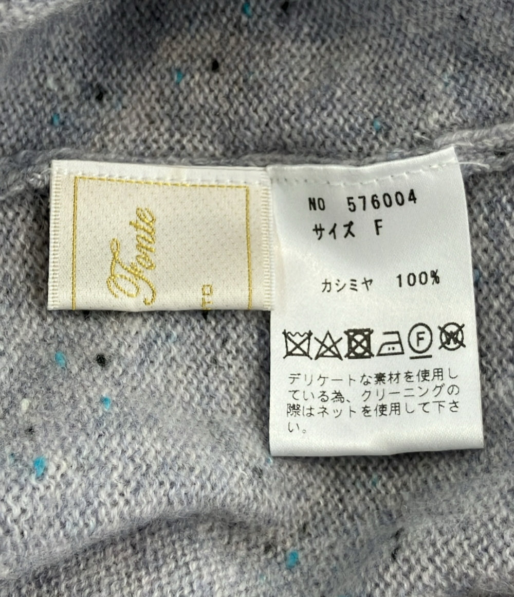 フローラフォンテ 長袖ニット カシミヤ100％ レディース SIZE F (M) Flora Fonte