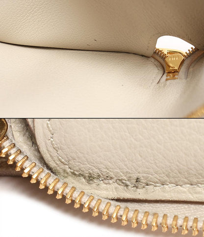 エルメス 二つ折り財布 ラウンドジップ B刻印 シルバー金具 ジップアンゴー シェーヌダンクル レディース HERMES