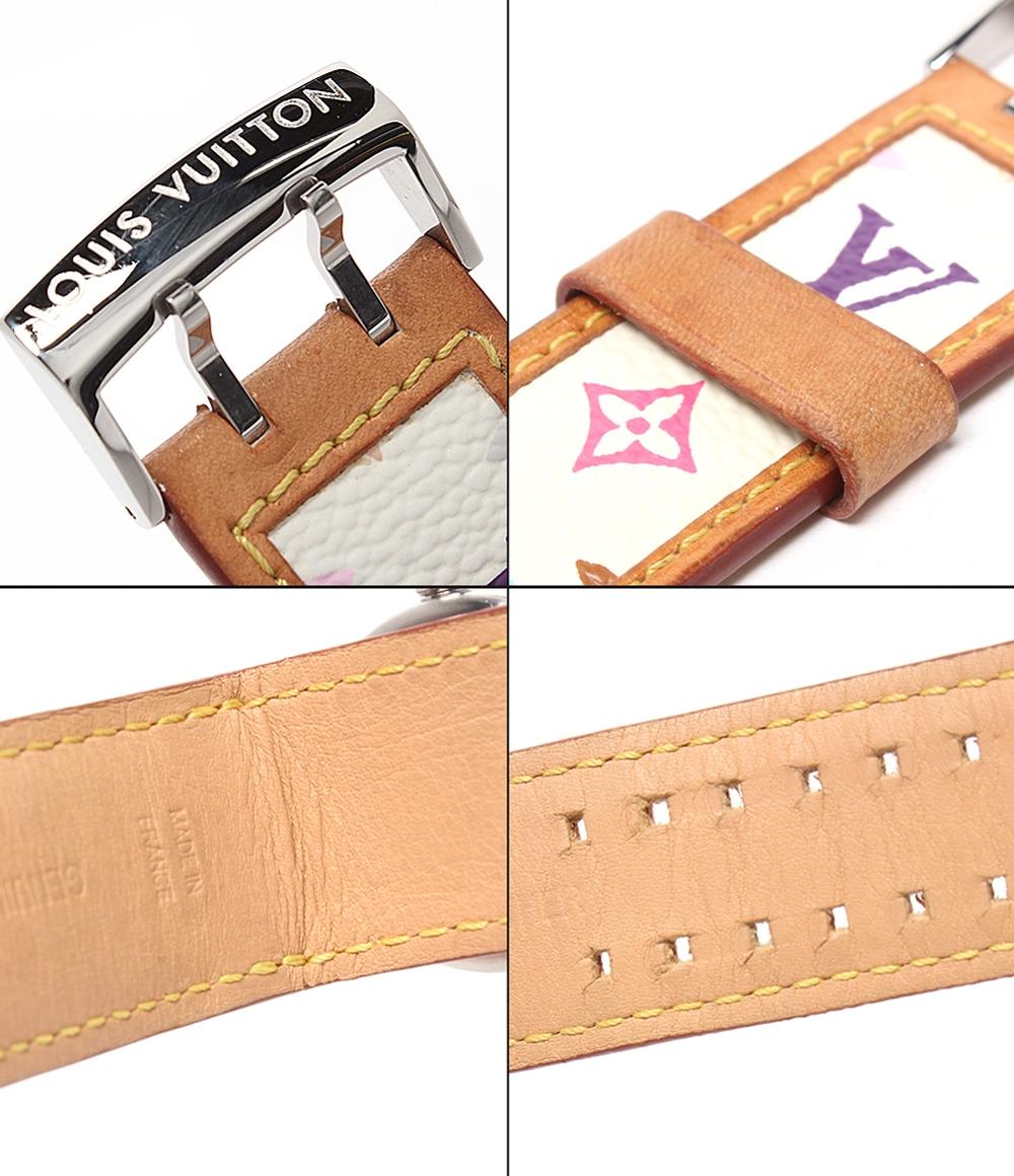 LOUIS VUITTON 腕時計 村上隆氏コラボ タンブール ラブ クオーツ シルバー Q12130 レディース ルイ・ヴィトン