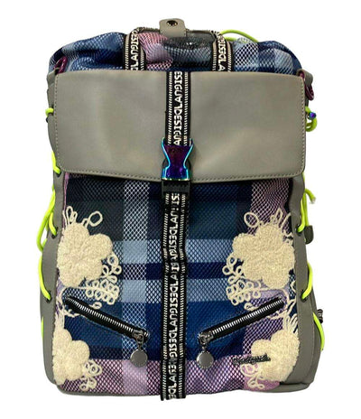 Desigual リュック デイパック スクエア チェック柄 花 19WAKA36 レディース デジグアル