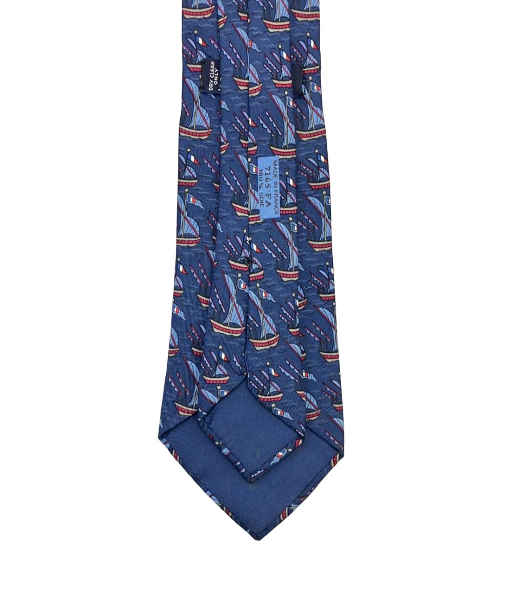 HERMES ネクタイ シルク 100% 7165 FA メンズ エルメス