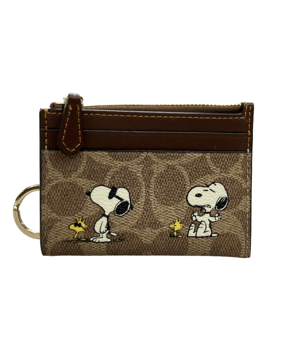 美品 COACH PEANUTS パスケース キーリング付き CBT14 レディース コーチ ピーナッツ
