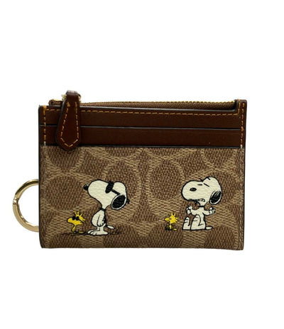 美品 COACH PEANUTS パスケース キーリング付き CBT14 レディース コーチ ピーナッツ