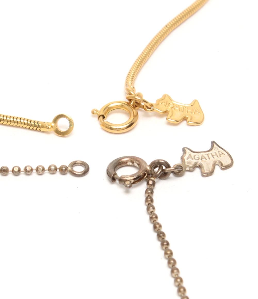 AGATHA ネックレス ブレスレット チャーム ペンダントトップ 8点セット レディース アガタ