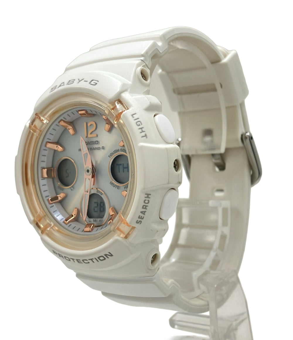CASIO 腕時計 BABY-G ソーラー シルバー BGA-2800 レディース カシオ