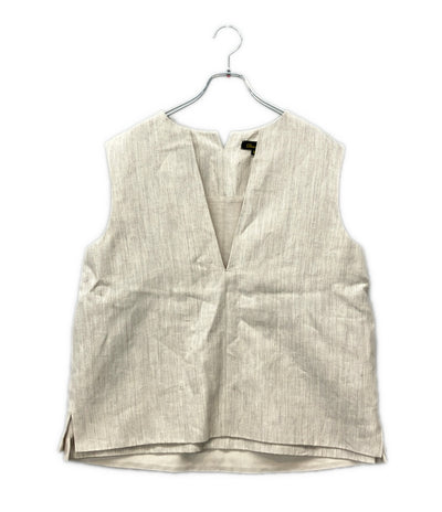 Drawer リネン ベスト 6521-299-1228 レディース SIZE 38 ドゥロワー