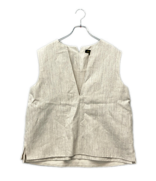 Drawer リネン ベスト 6521-299-1228 レディース SIZE 38 ドゥロワー
