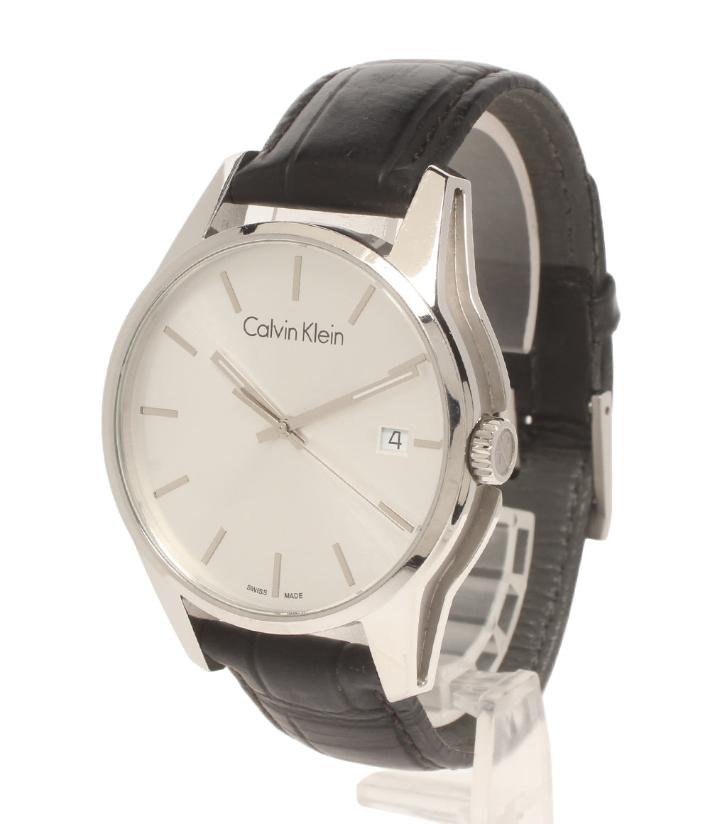 Calvin klein 腕時計 クオーツ シルバー K7K411 メンズ カルバンクライン