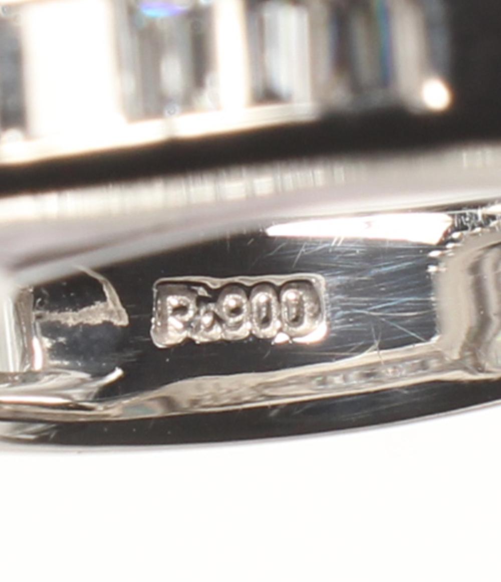 美品 リング 指輪 Pt900 ウォーターオパール3.92ct ダイヤ1.13ct レディース SIZE 12号