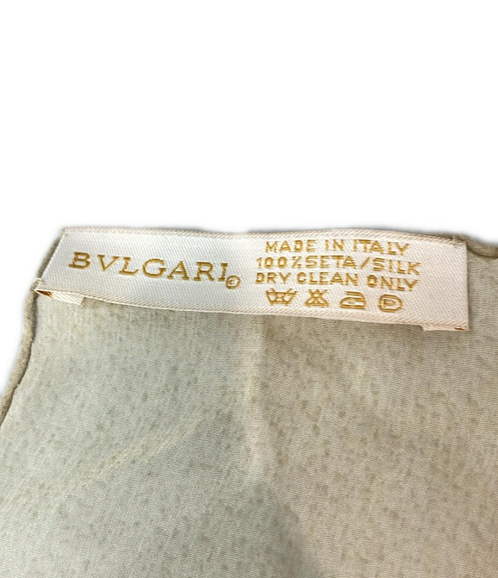 美品 ブルガリ スカーフ シルク100% 動物柄 davide pizzigoni レディース BVLGARI