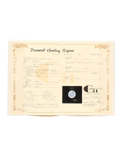 美品 リング 指輪 Pt900 ダイヤ 0.214ct ダイヤ 0.10ct レディース SIZE 7号