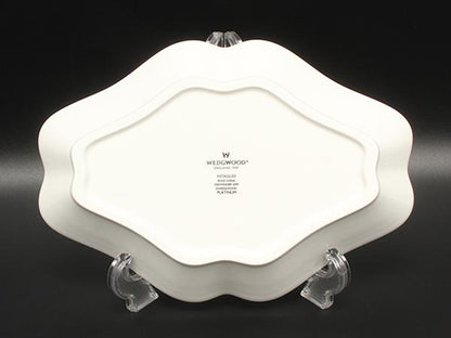 美品 WEDGWOOD ダイヤディッシュ 皿 22cm インタグリオ プラチナ ウェッジウッド