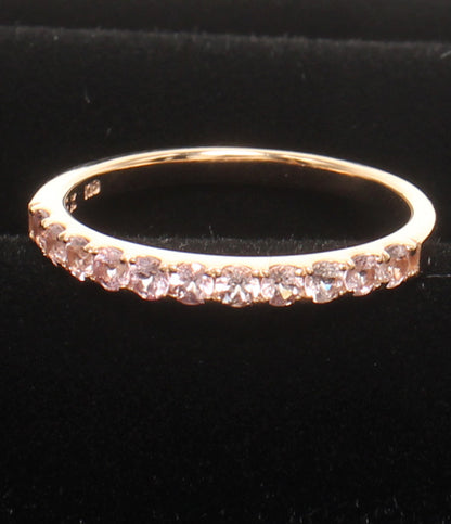 美品 BIZOUX リング 指輪 K18 ダイヤ 0.08ct ローズクオーツ ペリドット ペンダントトップ　3点セット レディース ビズー