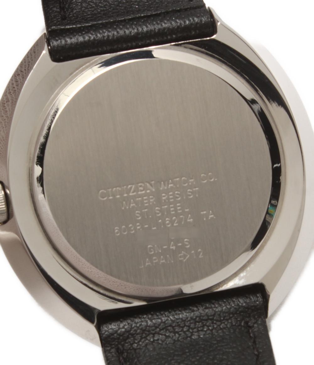 栗のベンチ82　おさら❕ 美品 CITIZEN 腕時計 インディペンデント クオーツ 6038-L16274 メンズ