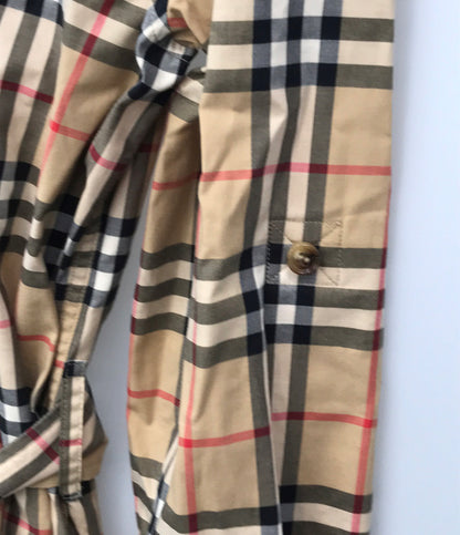 BURBERRY ベルテッド 長袖ワンピース ノバチェック 8024585 レディース SIZE 34 バーバリー