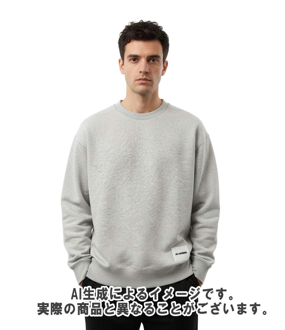 美品 JIL SANDER スウェット Logo Patch Crew Sweat メンズ SIZE S ジルサンダー