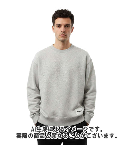 美品 JIL SANDER スウェット Logo Patch Crew Sweat メンズ SIZE S ジルサンダー