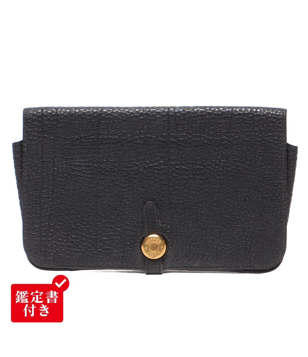 HERMES 長財布 □G刻印 ゴールド金具 ドゴンGM レディース エルメス