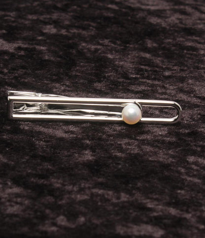 美品 MIKIMOTO タイピン タイバー SV パール 6mm メンズ ミキモト