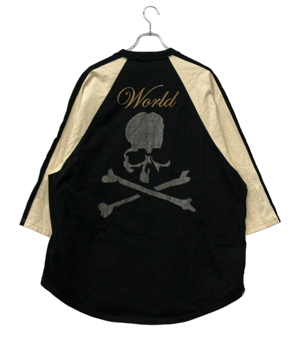 Mastermind World 長袖Tシャツ ベースボール embroidered-logo cotton T-shirt MW2310-TS039-020 メンズ SIZE XL マスターマインドワールド