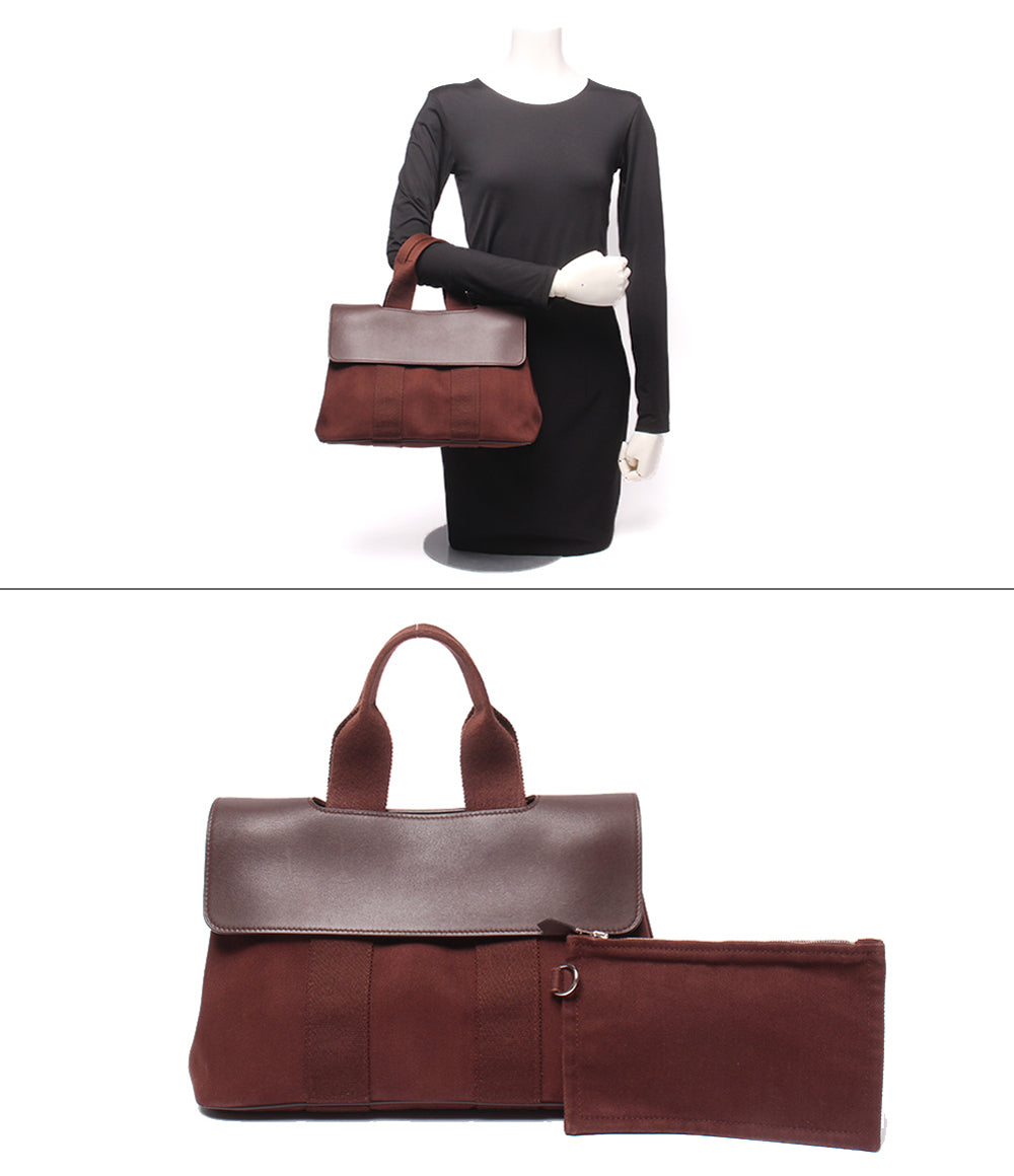 HERMES ハンドバッグ シルバー金具 トワルシェブロン ヴァルパライソ