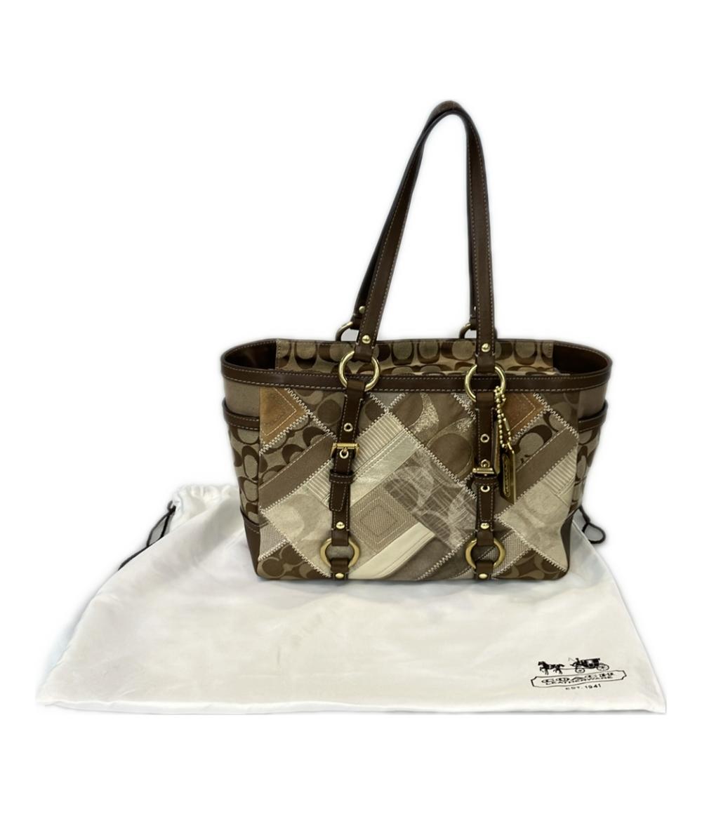 COACH トートバッグ 肩掛け パッチワーク シグネチャー 12527 レディース コーチ