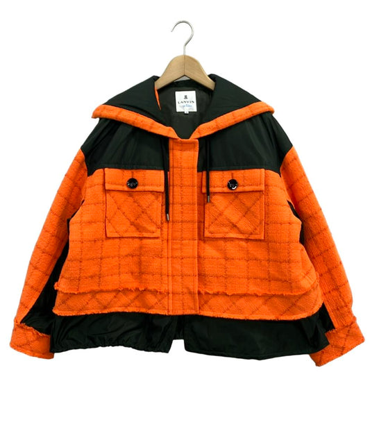 美品 ランバンオンブルー ナイロンジャケット レディース SIZE 38 (M) LANVIN en Bleu