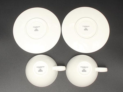 美品 ウエッジウッド カップ＆ソーサー 2客セット ペア ジオ GIO WEDGWOOD