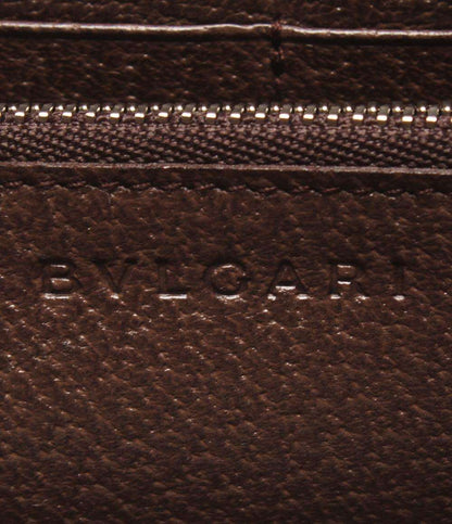 美品 BVLGARI ラウンドファスナー長財布 レディース ブルガリ