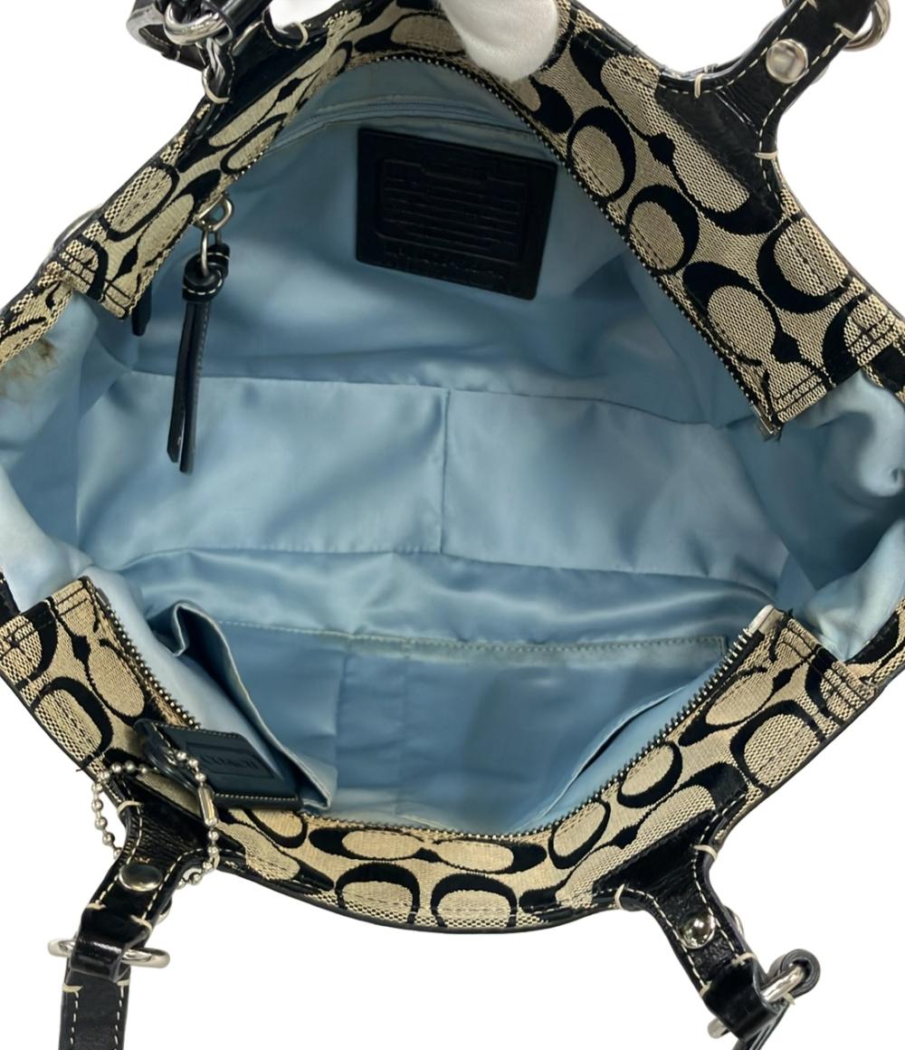 コーチ ハンドバッグ トートバッグ キャンバス レザー 皮革 シグネチャー F15146 レディース COACH