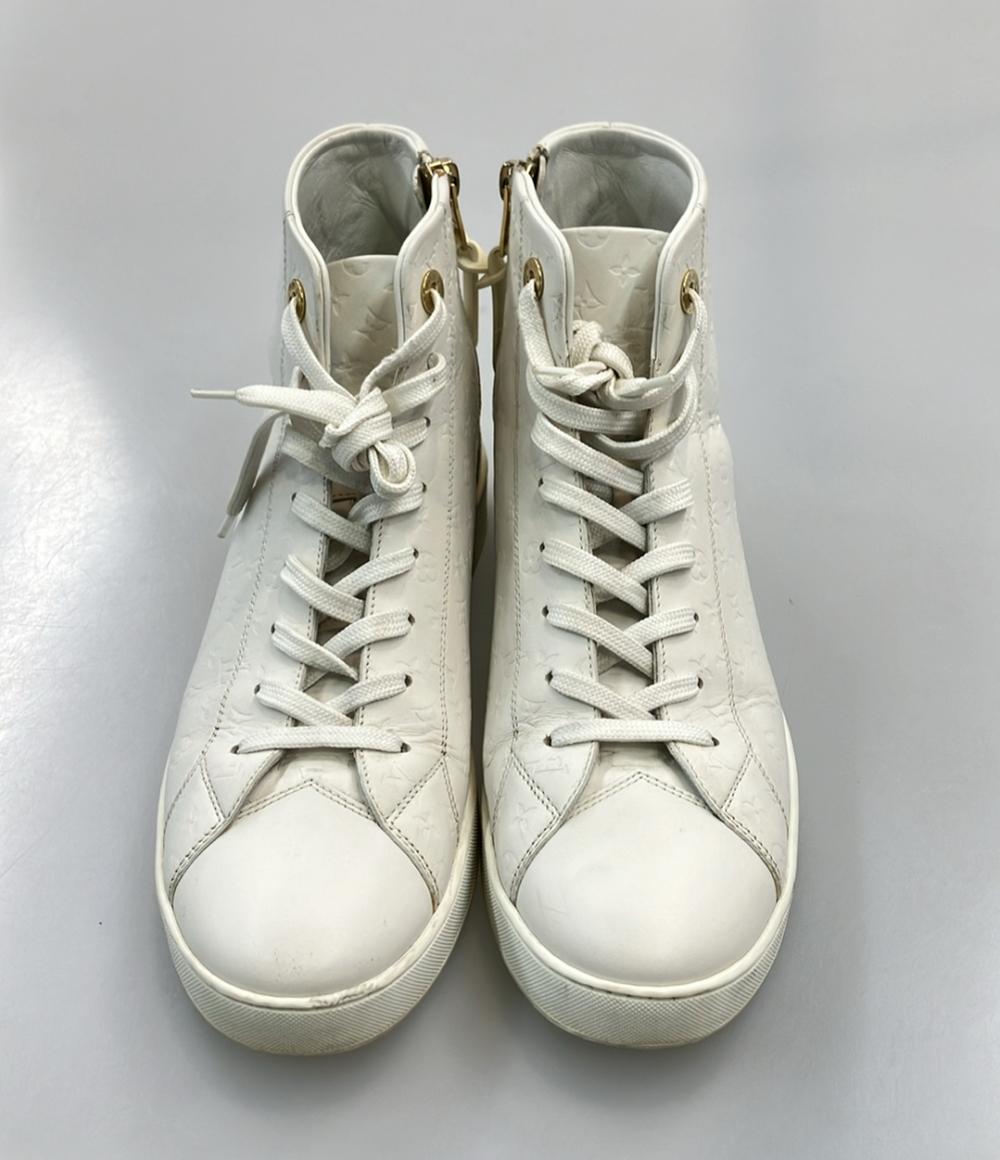 LOUIS VUITTON ハイカットスニーカー サイドジップ モノグラム レディース SIZE 37 (23.5cm) ルイ・ヴィトン