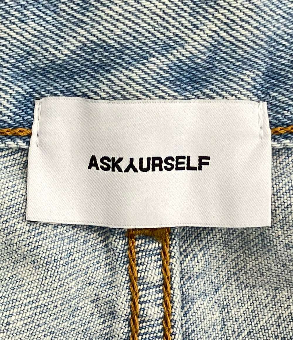 ASKYURSELF ダメージ加工 バギー デニムパンツ メンズ SIZE 30 アスクユアセルフ