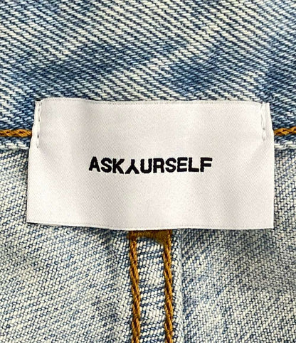 ASKYURSELF ダメージ加工 バギー デニムパンツ メンズ SIZE 30 アスクユアセルフ