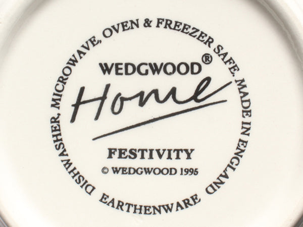 美品 WEDGWOOD マグカップ 2点セット ペア フェスティビティ アイボリー ウエッジウッド